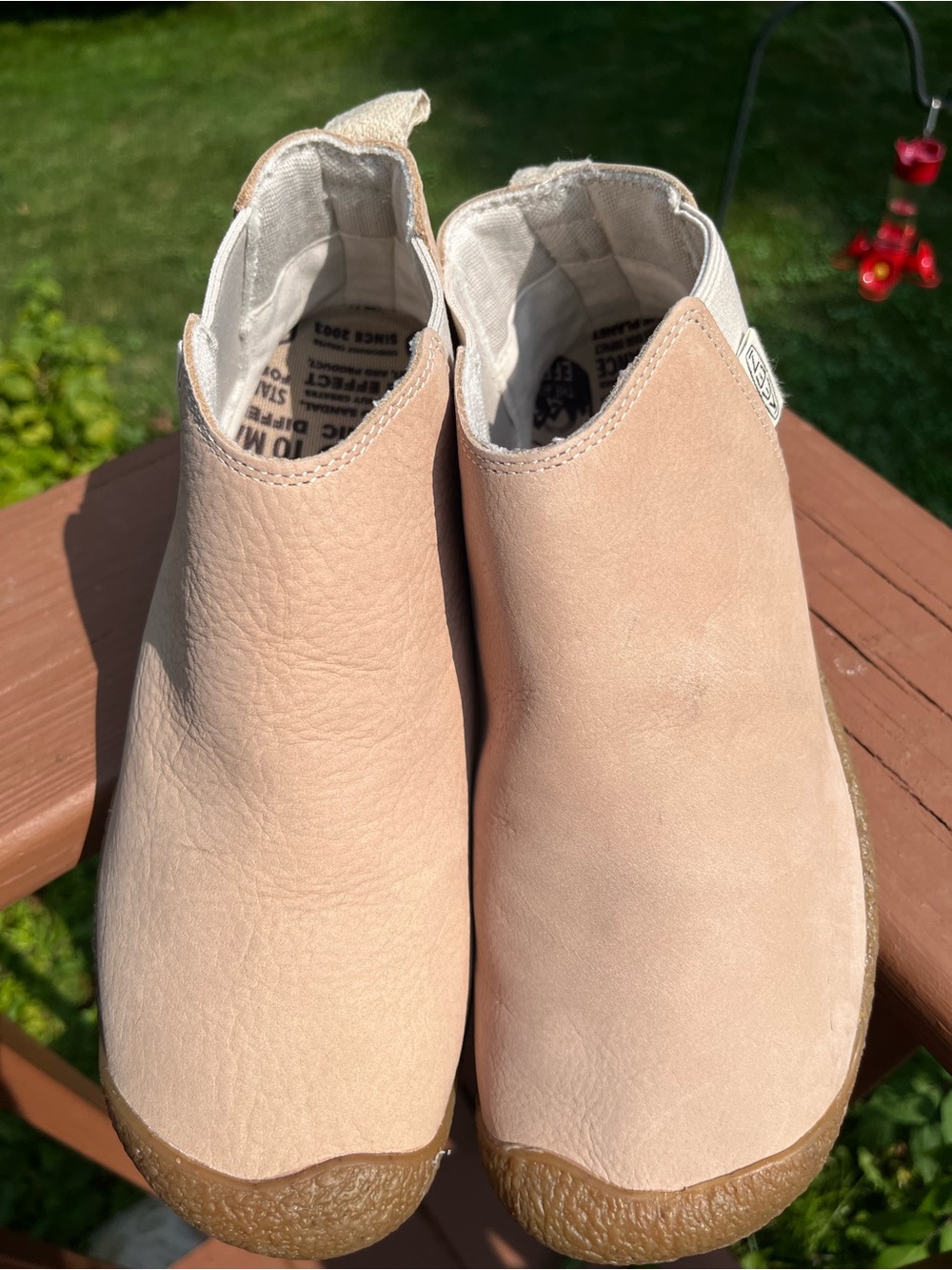 KEEN Women's Mosey Chelsea Leather Ankle Boots - Safari Birch Size 8.5 NEW